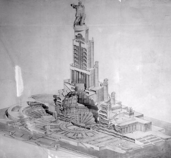 Проект Дворца Советов в разрезе diсtatarch_ussr_01